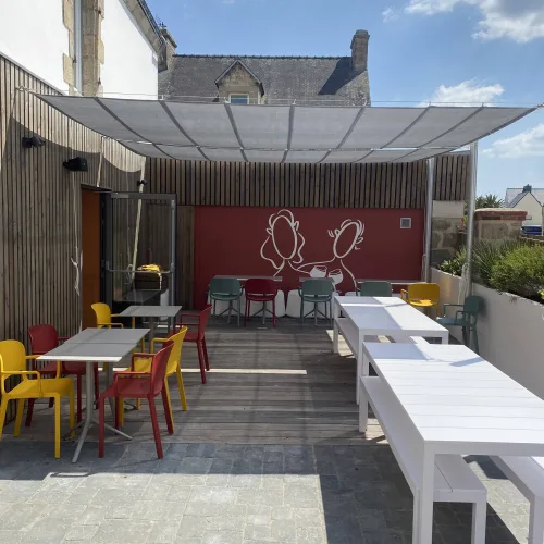 la terrasse du restaurant Kamarade